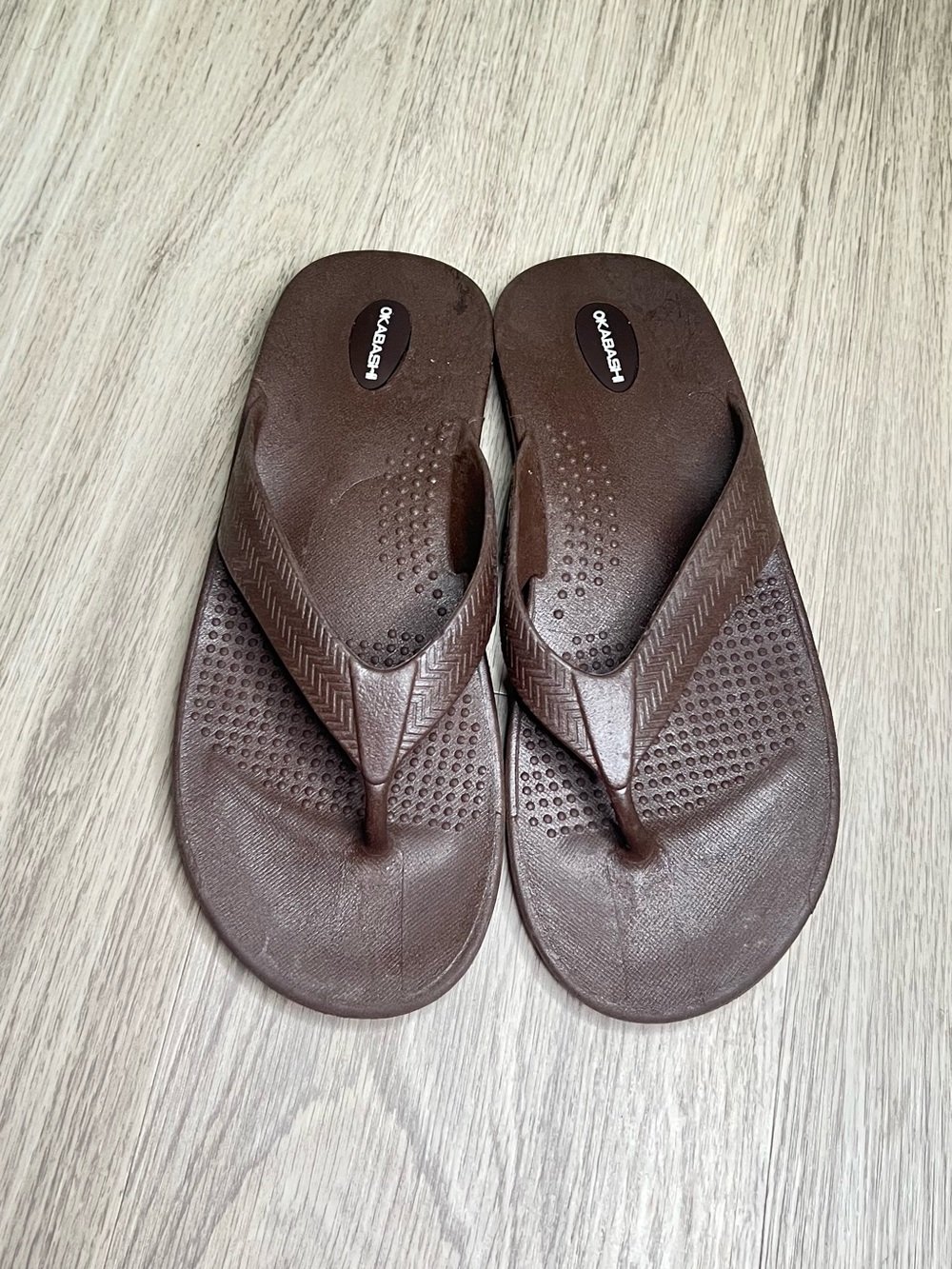 Okabashi flip flops men’s XL